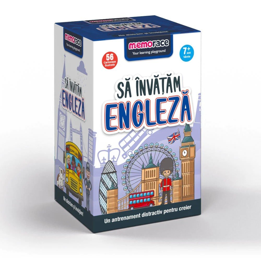 MemoRace - Să învățăm engleză román nyelvű társasjáték