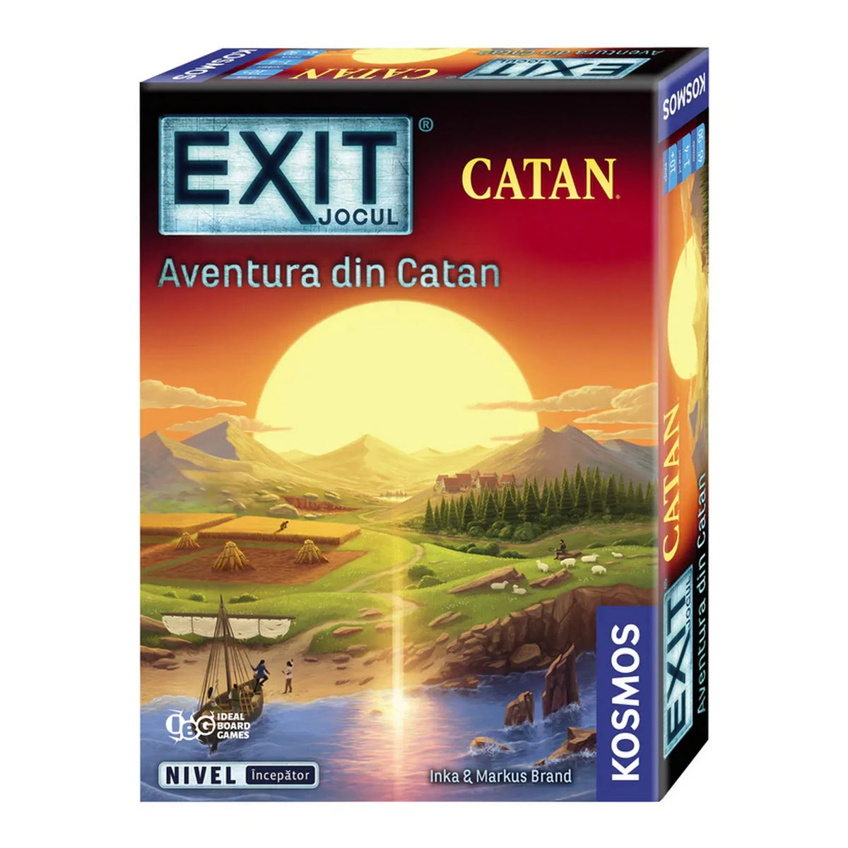 Exit: Aventura din CATAN, román nyelvű társasjáték