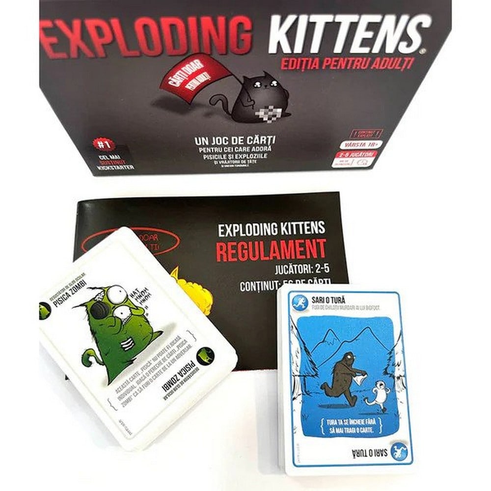 Exploding Kittens, ediția pentru adulți  - román nyelvű társasjáték