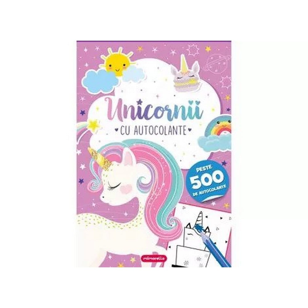 Unicornii - cu autocolante - könyv