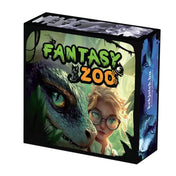  A Fantasy Zoo dobozán egy szemüveges lány és egy kék-zöld sárkányszerű fantázialény látható.
