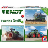 Puzzle Schmidt: Fendt - Fendt, 3 x 48 darabos + Ajándék poszter