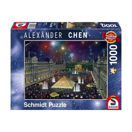 Puzzle Schmidt: Fireworks at the Louvre, 1000 darab