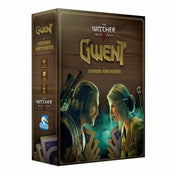 Gwent – A legendás kártyajáték társasjáték doboza, a The Witcher Wild Hunt világából, Geralt és Ciri karakterekkel a borítón