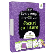 Jocuri cu litere - pentru preșcolari mari  - román nyelvű társasjáték