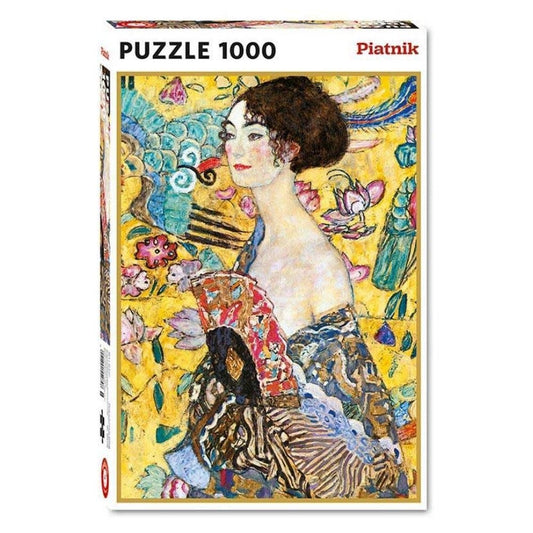 Gustav Klimt - Hölgy legyezővel , 1000 darabos puzzle