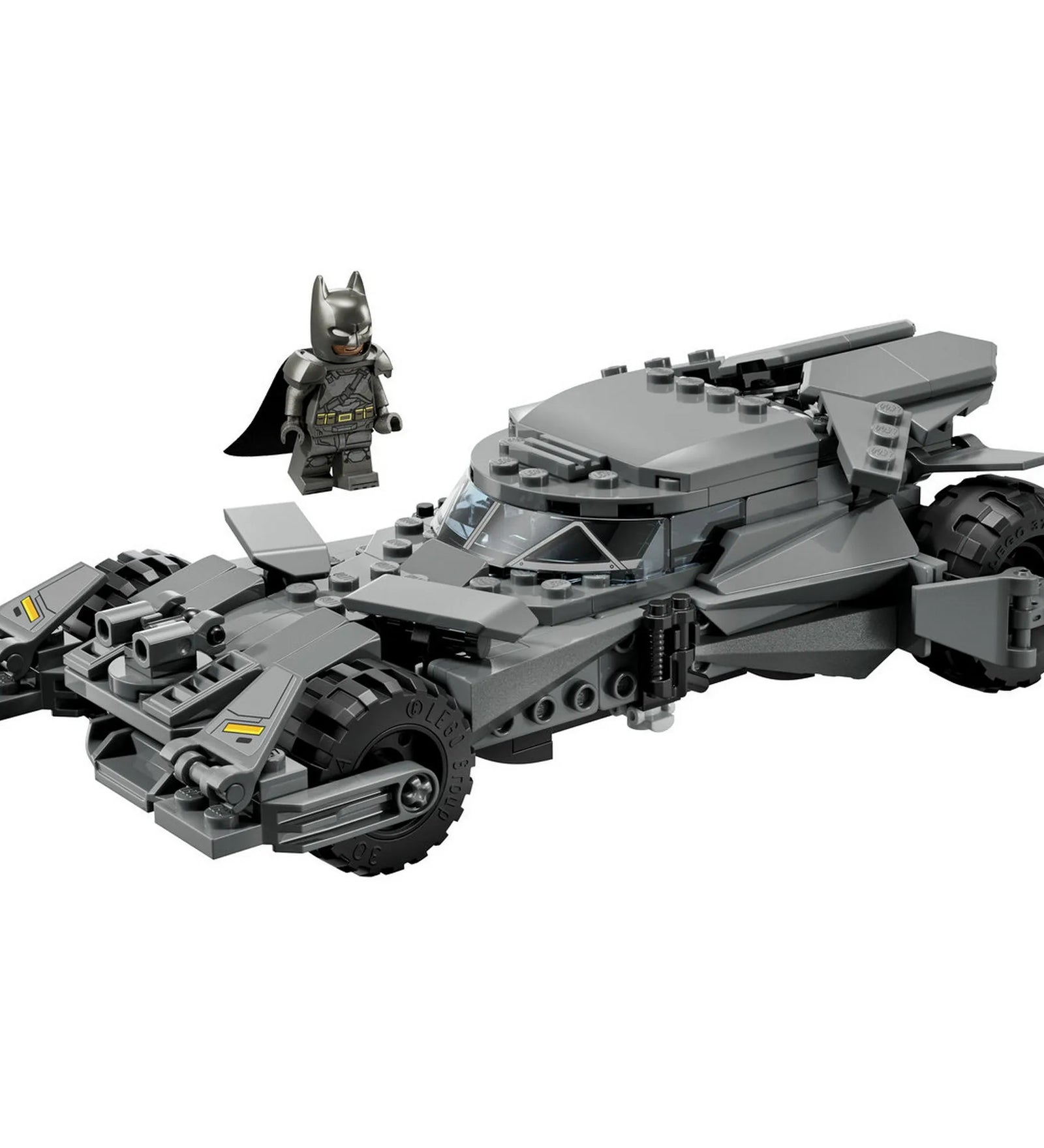 LEGO DC Batmobile 76331 versenyautó modell Batman minifigurával, részletes épített szuperhős jármű.