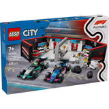 LEGO City -  Garaj F1 si masini Mercedes-AMG si Alpine 60444, 678 piese
