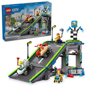 LEGO City Határok nélkül: Versenypálya és tartozékok teljes szettben – Teljes szett, amely tartalmazza a versenypályát, soapbox autókat és minifigurákat, hogy az izgalom teljes legyen.