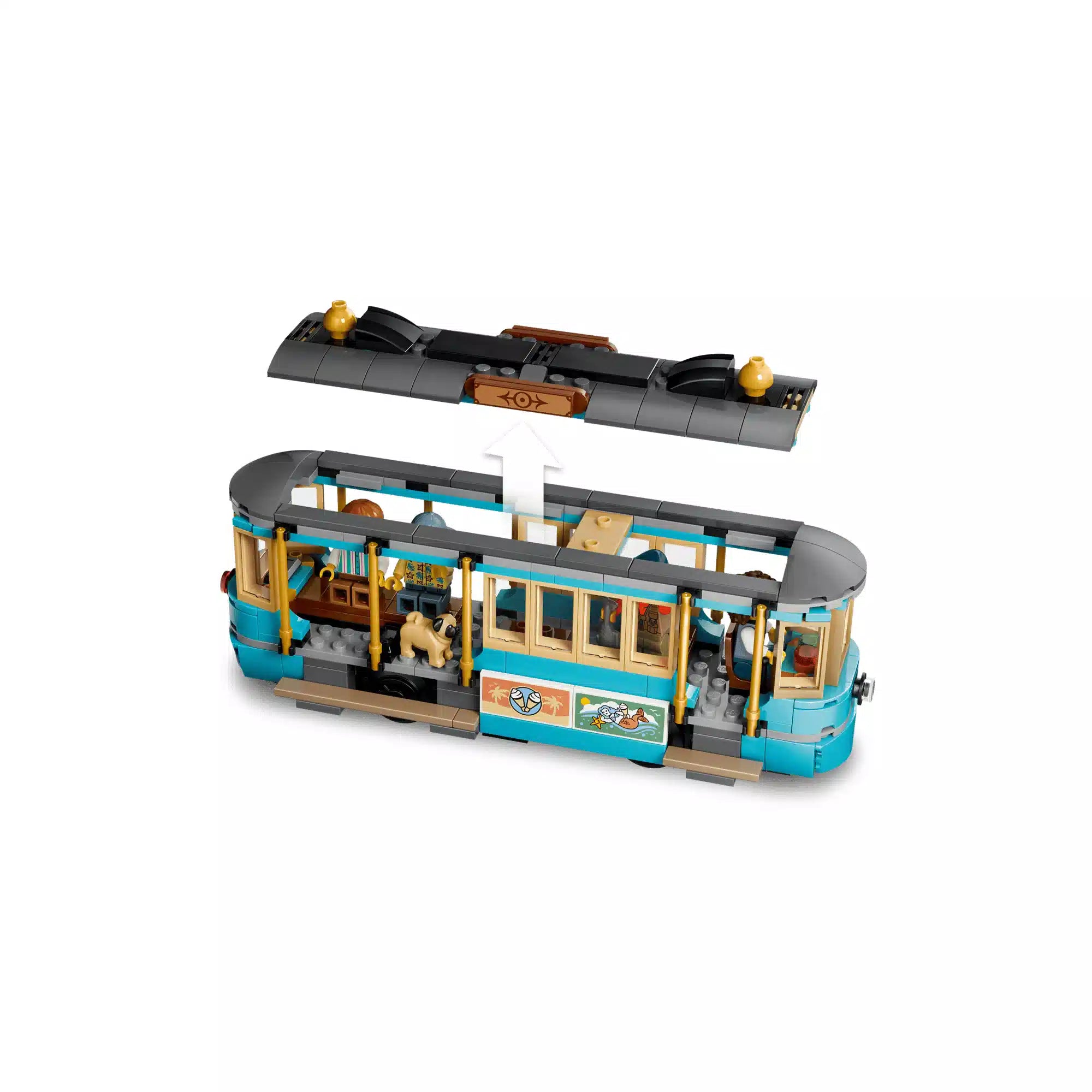 LEGO City 60506 villamos levehető tetővel és belső utastérrel