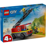 LEGO City Camion de pompieri cu scara 60463, 82 piese