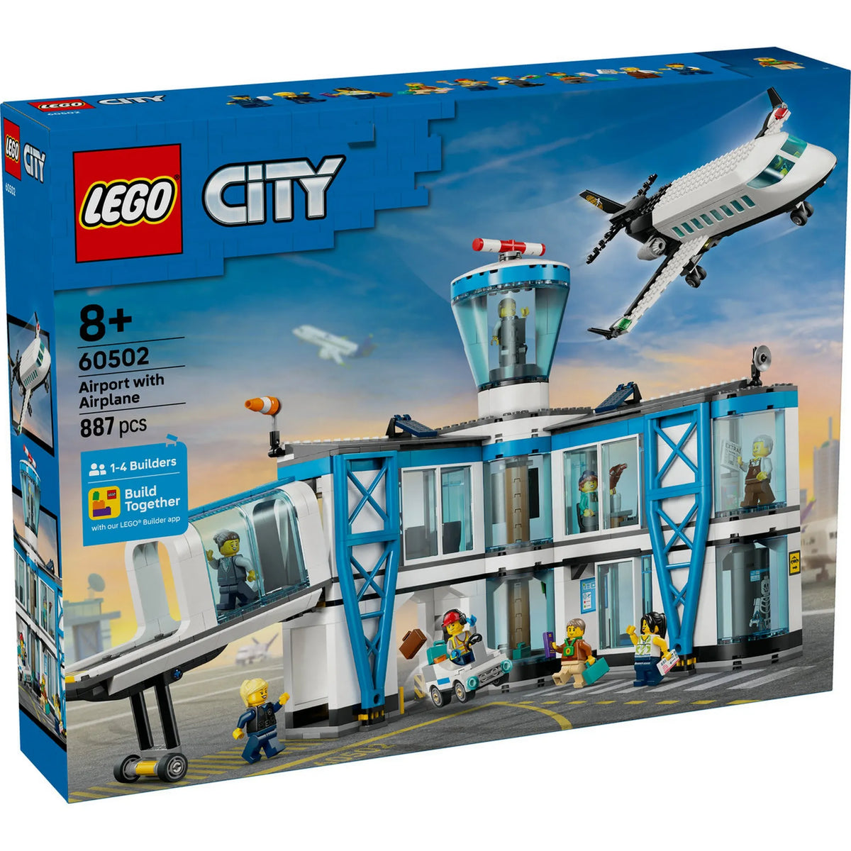 LEGO City: Repülőtér egy repülőgéppel 60502, 887 darabos