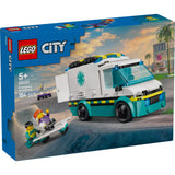 LEGO City -  Ambulanta de urgente 60451, 184 piese