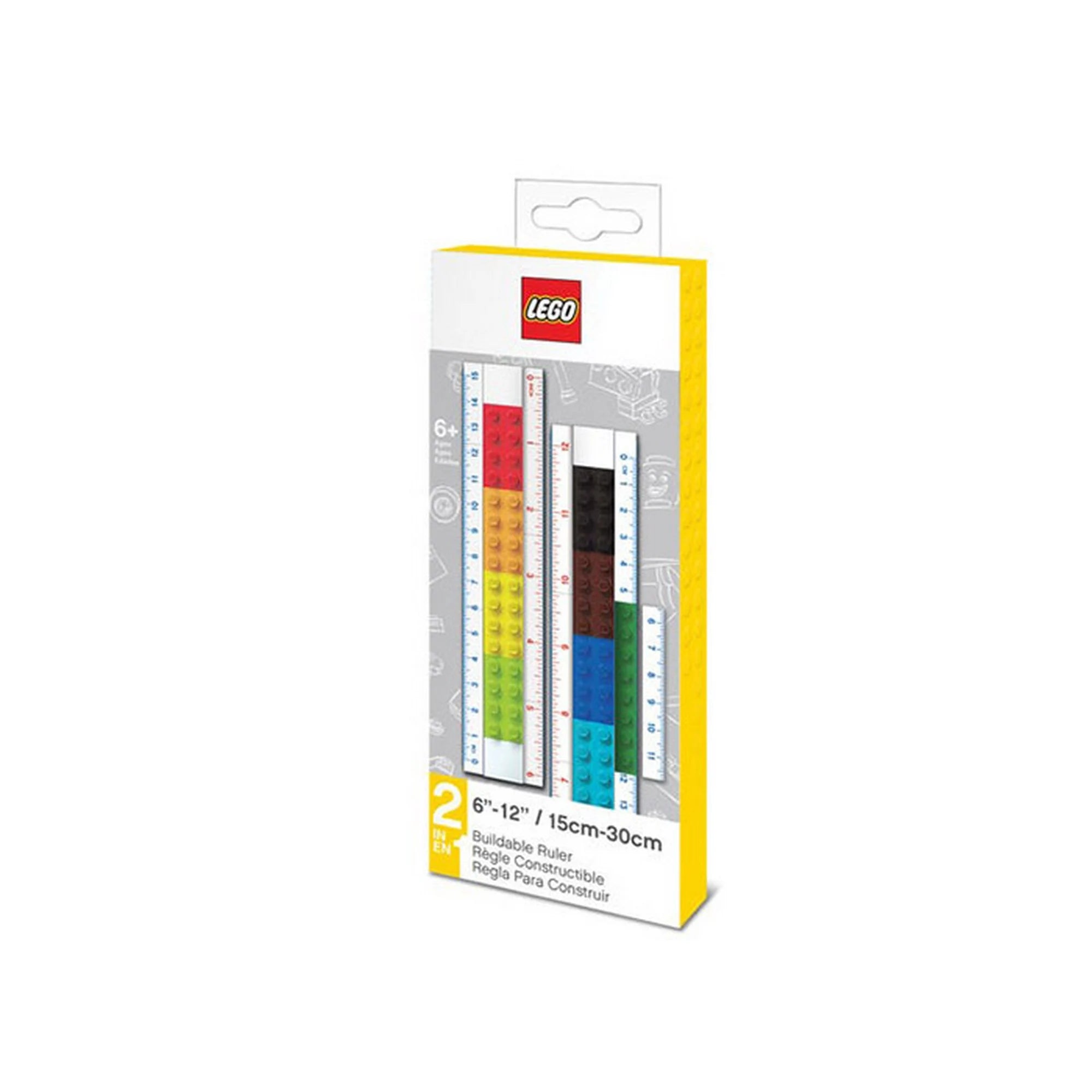 LEGO Classic: Építhető vonalzó minifigurával 52558 termék doboza.