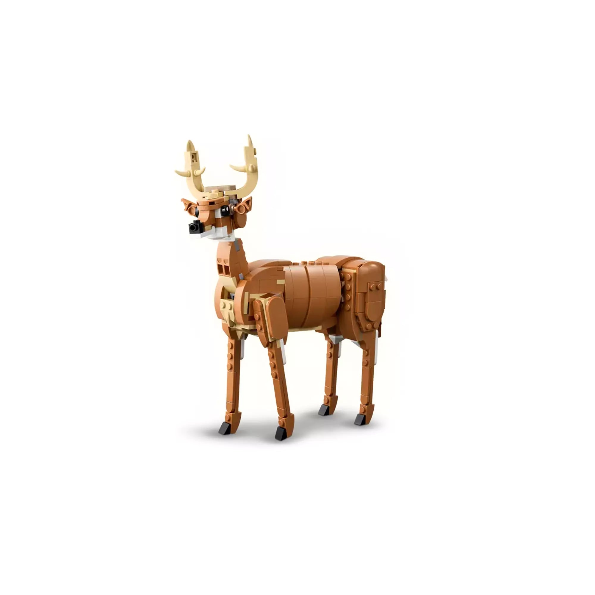 LEGO Creator: Csodaszép ló (31166) szarvas modell, mozgatható lábakkal és szarvakkal, 3 az 1-ben szett részeként.
