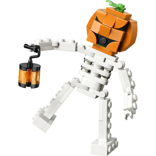 LEGO Creator Vidám Halloween csontváz (30717) megépített modellje.