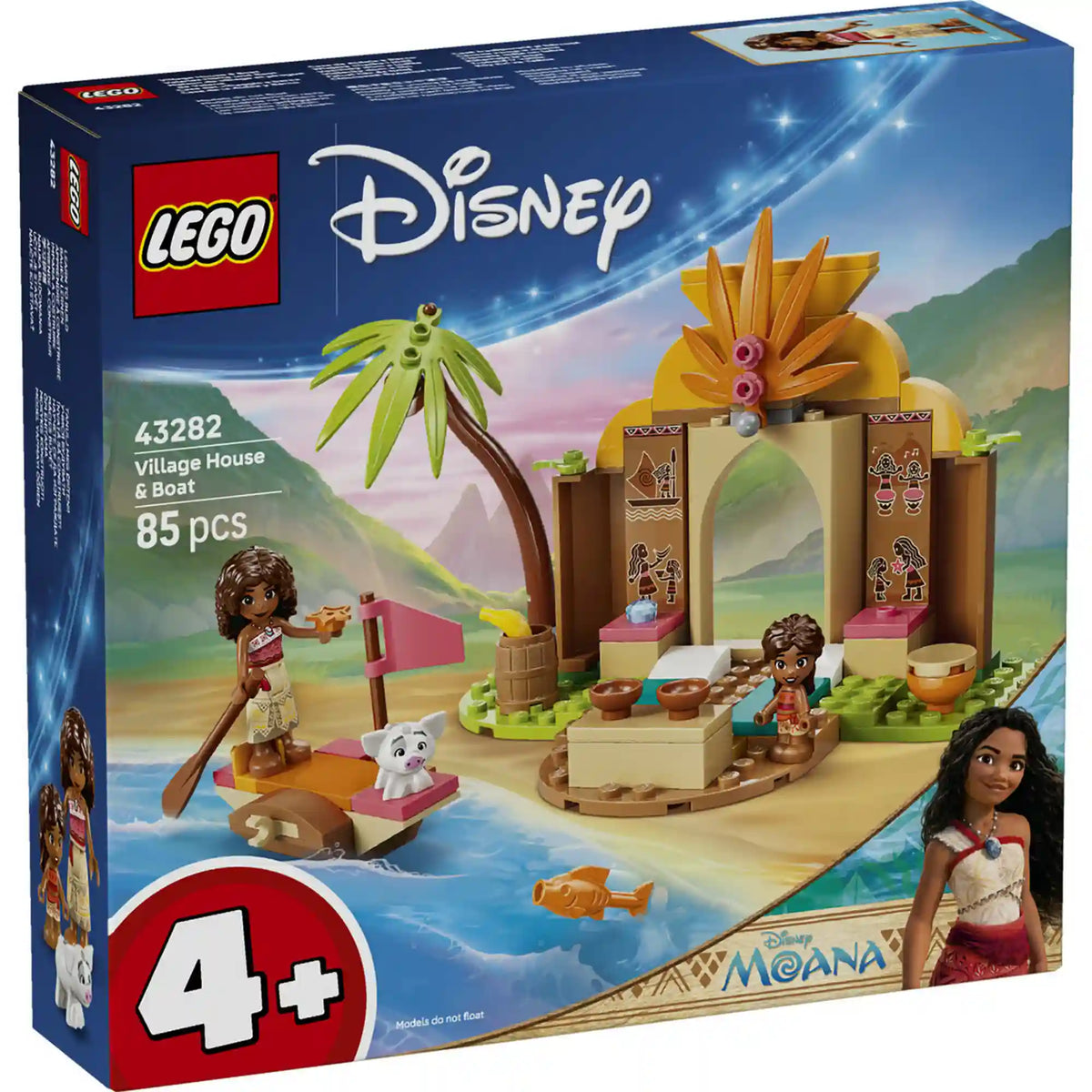 LEGO Disney: Falusi ház és tutaj 43282, 85 darabos