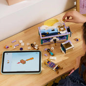 LEGO Disney: Jázmin ékszerdoboza 43295, 458 darabos készlet építése digitális LEGO Builder útmutató segítségével, szétszedett elemekkel és Disney figurákkal.