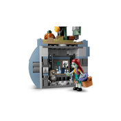 LEGO Disney Sally virágcserepe (43288) készlet rejtett belső szobája Sally minifigurával, üsttel, polcokkal és varázslatos konyhai részletekkel.