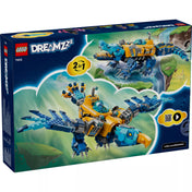 LEGO DREAMZzz 71512 készlet hátoldala, amely bemutatja a krokodil tengeralattjáró és az alternatív vízi jármű építési módot
