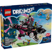 LEGO DREAMZzz Rémálom cápa-tengeralattjáró (71500) dobozkép – 1413 darabos, 9+ korosztálynak ajánlott építőkészlet, amely 2 az 1-ben építési lehetőséget kínál.