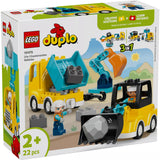 LEGO DUPLO: 3 az 1-ben építési munkagépek 10475, 22 darabos