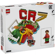 LEGO Cristiano Ronaldo készlet doboz hátoldal, teljes modell, CR7 betűk és minifigura részletek