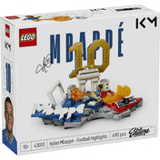 LEGO Editions: Kylian Mbappé A futball legjobb pillanatai 43013 doboz eleje a 10-es számmal és futballjelenettel.