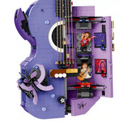 LEGO Olivia Rodrigo kétszínű gitár 43031 kinyitott belső jelenete két minifigurával