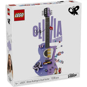 LEGO Editions Olivia Rodrigo kétszínű gitárja 43031, 1228 darabos készlet doboza