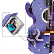 LEGO Olivia Rodrigo kétszínű gitár pillangódísszel és titkos tárolórésszel