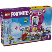 LEGO Fortnite Rave Cave (77082) dobozkép a teljes Fortnite helyszínnel, hullámvasúttal és exkluzív digitális bónusszal.