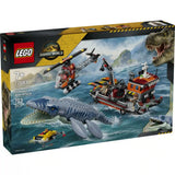 LEGO Jurassic World: Un Mosasaurus atacă o barcă 77983, 703 piese