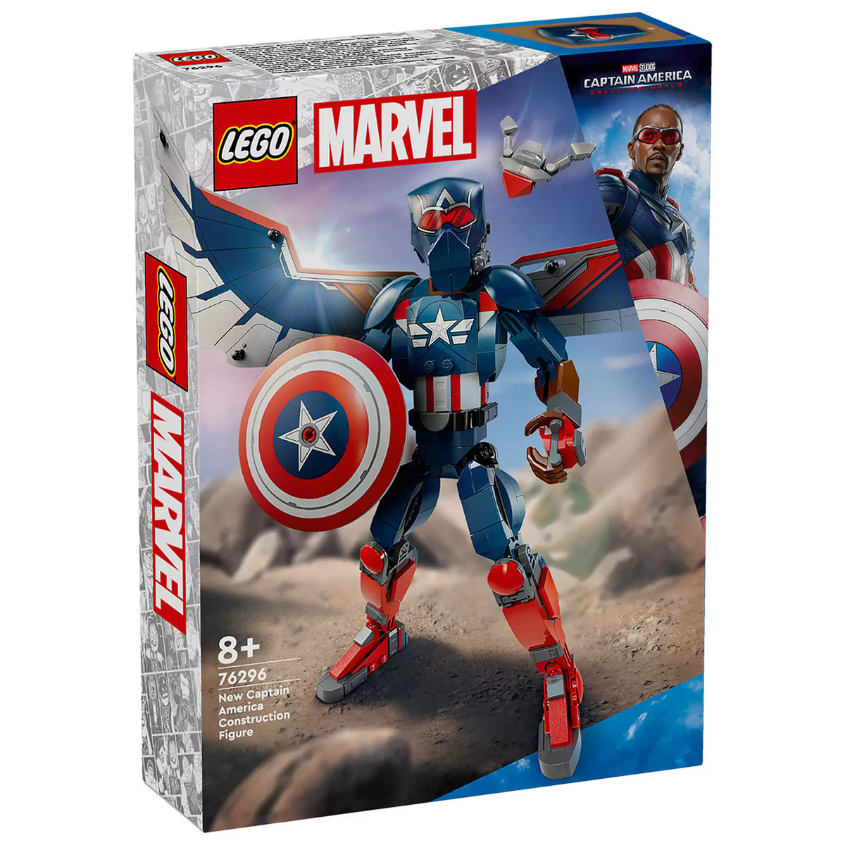 LEGO Marvel: Az új Amerika Kapitány építőfigura 76296, 359 darabos