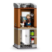 LEGO Marvel Pókember vs. Oscorp (76324) barnás ház modul, Eddie Brock minifigurával és kiegészítőkkel.