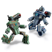 LEGO Marvel Super Heroes: Vasember és Hadigép vs. Hammer-drónok (76320) két mozgatható Hammer-drón, zöld és kék színben.