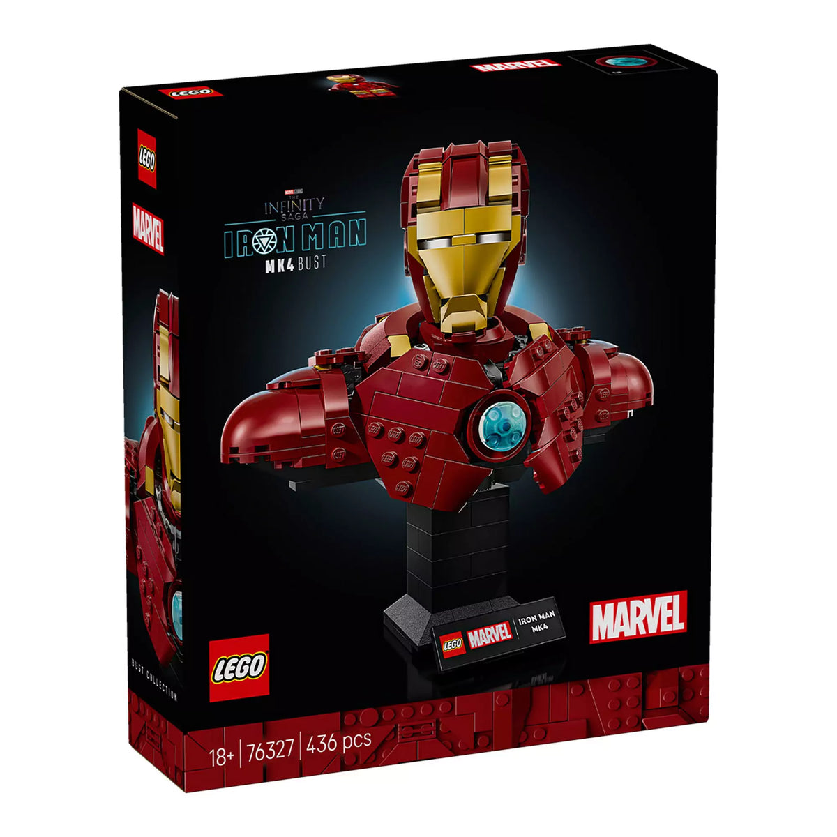 LEGO Marvel: Vasember MK4 mellszobor 76327, 436 darabos
