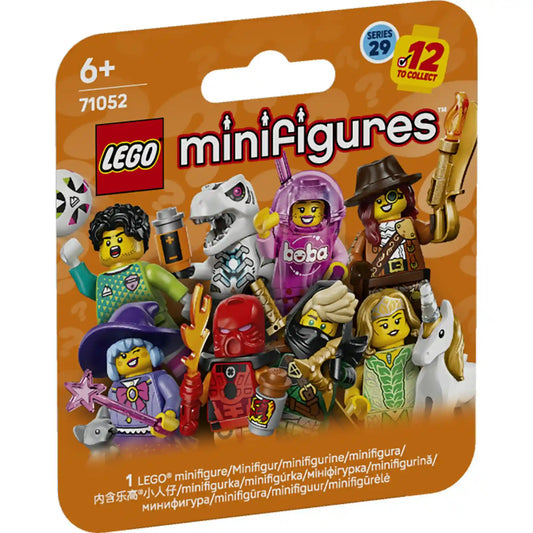 LEGO minifigurine: 29. sorozat 71052, 8 darabos – előlapi csomagolás több különböző minifigurával és „12 to collect” jelöléssel