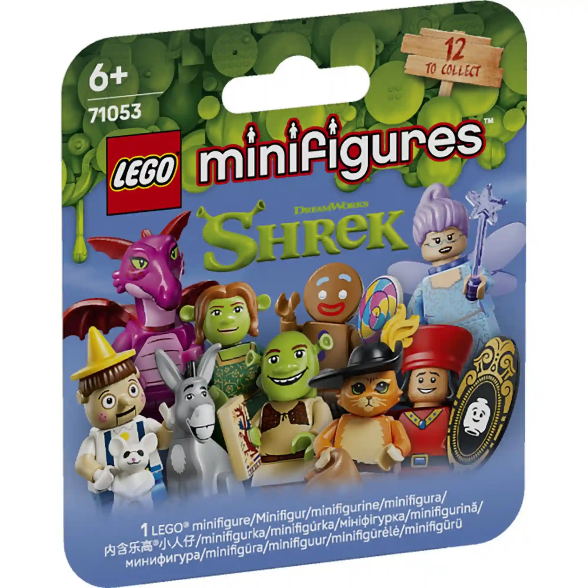 LEGO Minifigures Shrek 71053 gyűjthető minifigura meglepetéscsomag – 12 különböző karakter