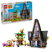 LEGO Minions 75583 dobozkép – Gru családi háza és a lányok lombháza részletes megépíthető változatban, 868 elemmel, 8 éves kortól.