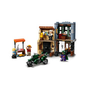 A LEGO ONE PIECE 75642 készlet belső terei, Loguetown épületei, halárus standja és Smoker