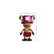 LEGO ONE PIECE Tony Tony Chopper 75643 megépített figura méretekkel, 20 cm magas kiállítható modell.