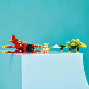 Elkészült LEGO Sonic Tornado-1 repülő, Tails és Egg Chaser Badnik kiállítva.
