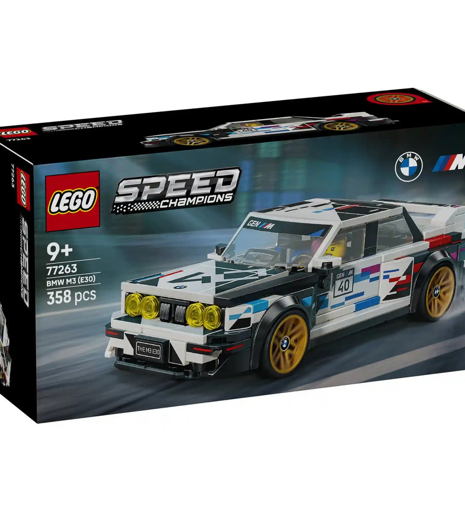 LEGO Speed Champions BMW M3 (E30) 77263 készlet doboza.