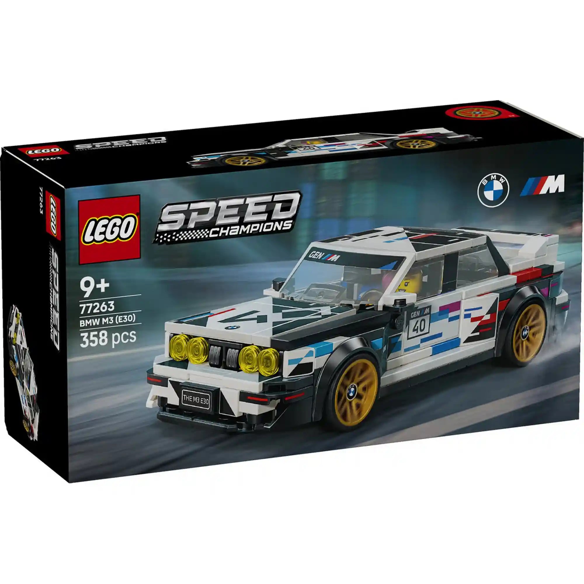 LEGO Speed Champions BMW M3 (E30) 77263 készlet doboza.