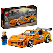 LEGO Speed Champions Halálos iramban Toyota Supra MK4 (77260) eredeti dobozképe a legendás filmes autó modelljével.