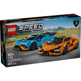 LEGO Speed Champions: Lamborghini Revuelto és Huracán STO 77238, 607 darabos