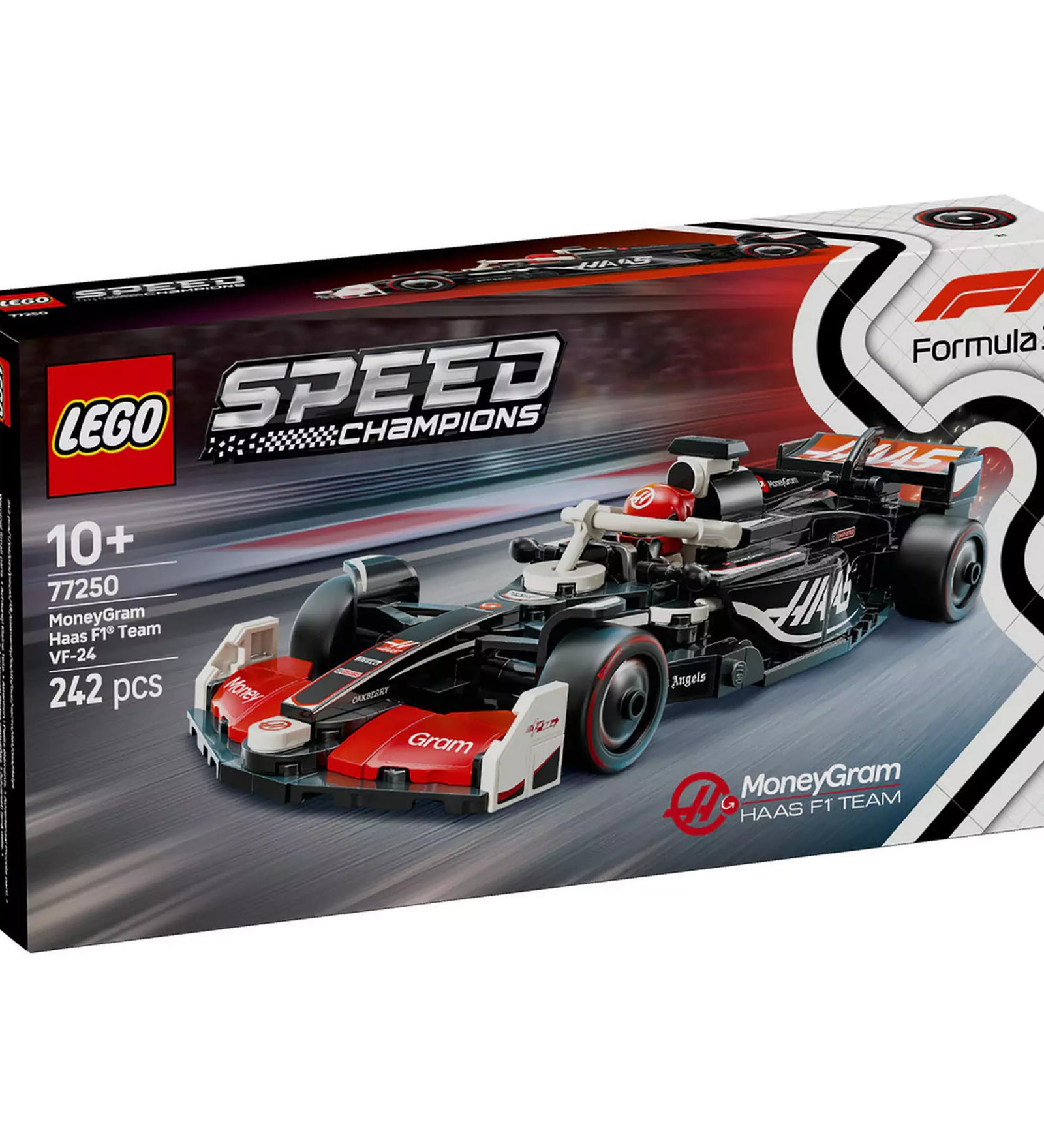  LEGO Speed Champions MoneyGram Haas F1 Team VF-24 versenyautó dobozban, száguldásra készen