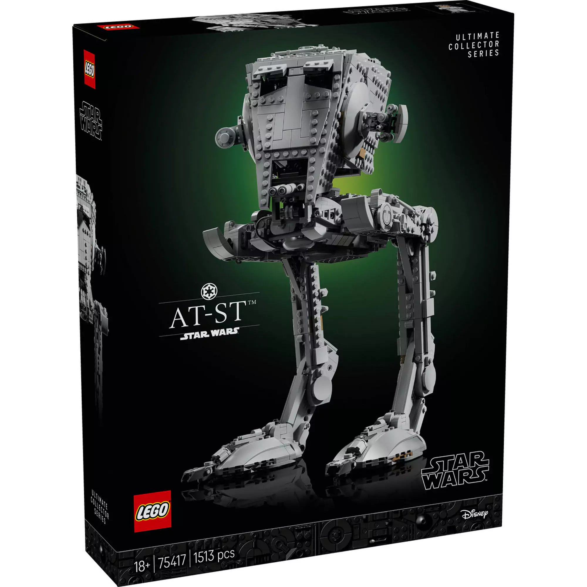 LEGO Star Wars: AT-ST lépegető (75417) doboza, a részletes, 1513 elemes UCS gyűjtői készlettel a Star Wars univerzumból.