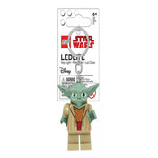 LEGO Star Wars Grogu világító kulcstartó fehér csomagolásban, Disney logóval. A kulcstartó LED fényforrással és 6 éves kortól ajánlott.